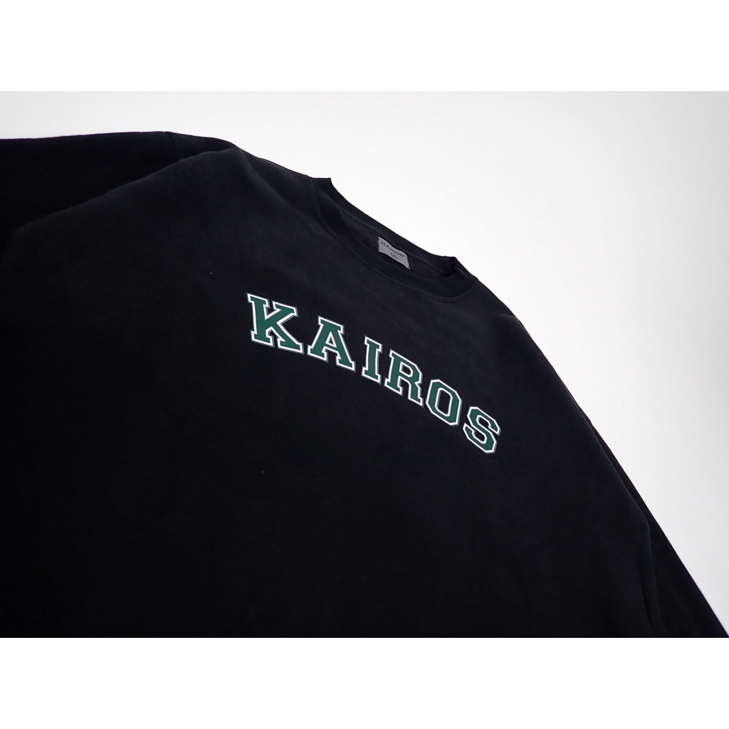 Áo Sweater Oversize Kairos Basic, Áo nỉ dài tay Unisex Kairos