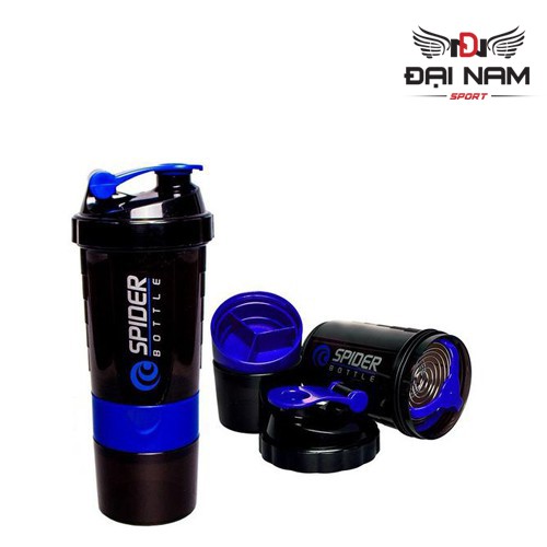 [Mã FAMALLT5 giảm 15% đơn từ 30k] Bình Lắc Thể Thao Tập Gym 3 Ngăn Dung Tích 500ml Có Chia Vạch Chính Hãng Đại Nam Sport