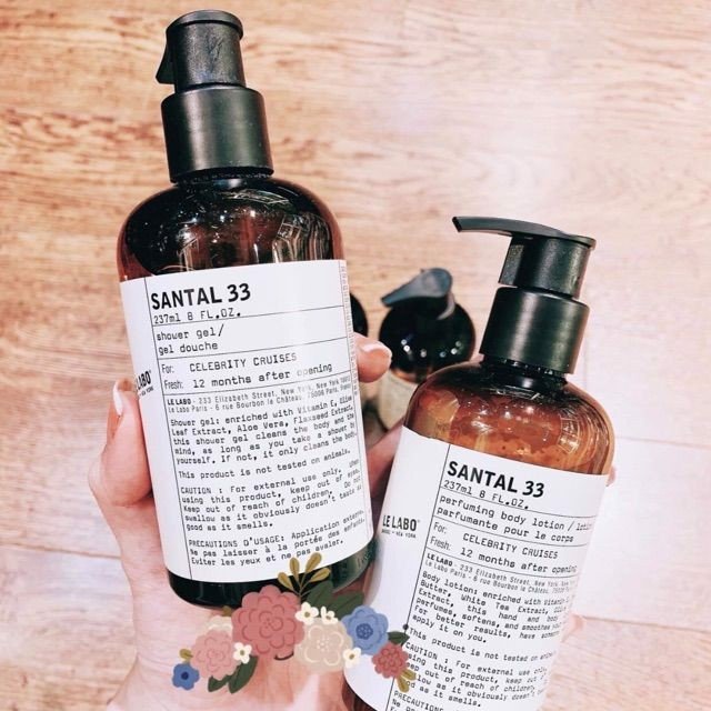 👑 L&G 💄 Combo Sữa Tắm Thơm Cao Cấp Le Labo Santal Mùi 33 237ml