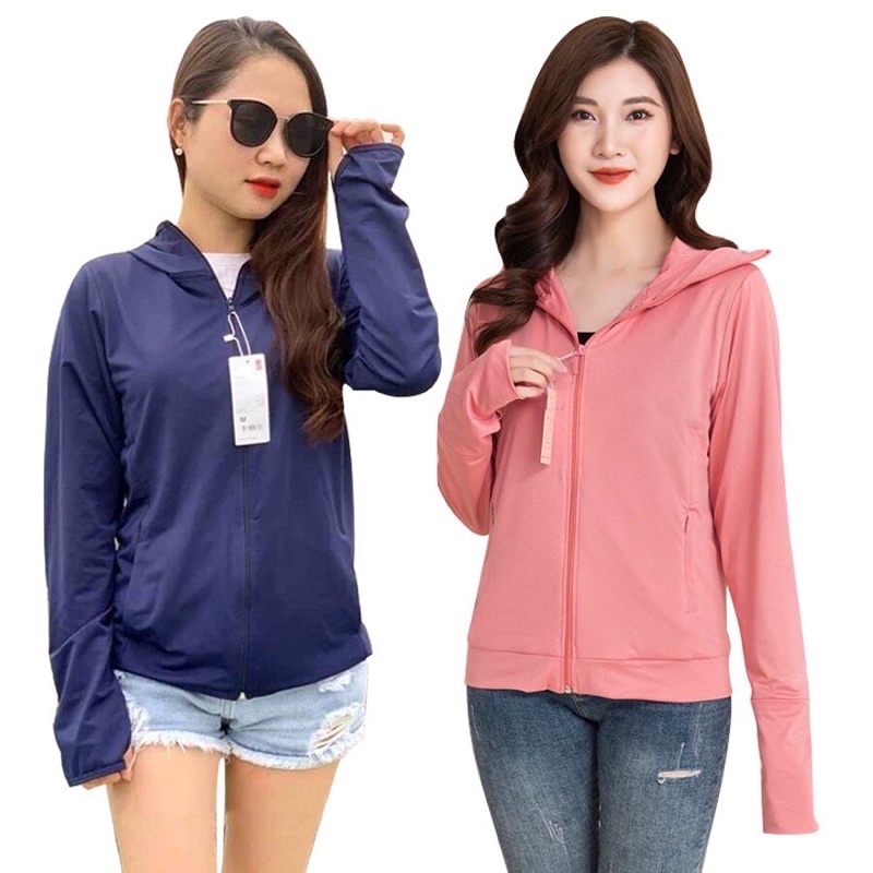 Áo chống nắng 2 lớp cho nữ chất mát thấm hút mồ hôi, áo khoác che nắng,áo choàng chống nắng