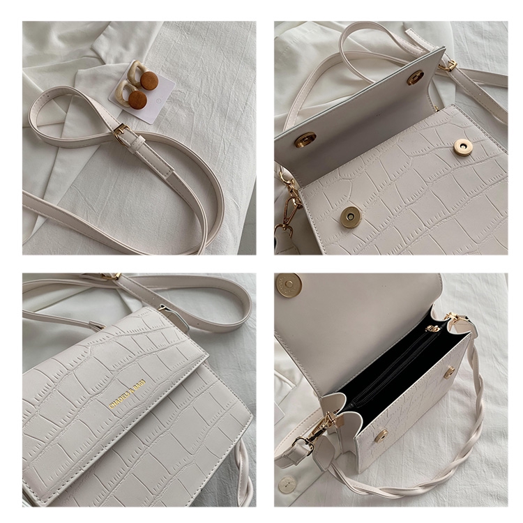 Túi da nữ họa tiết vân form vuông - MA216 | BigBuy360 - bigbuy360.vn