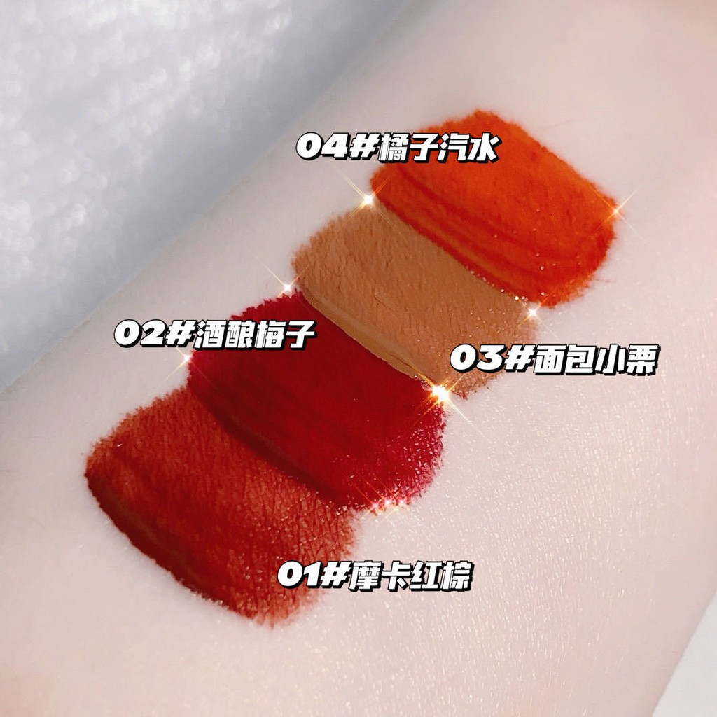 Son Kem Lì DANMOLU Fluffy Lip Glaze - Son Kem Siêu Xinh Chất Mềm Và Mịn 4 set | BigBuy360 - bigbuy360.vn