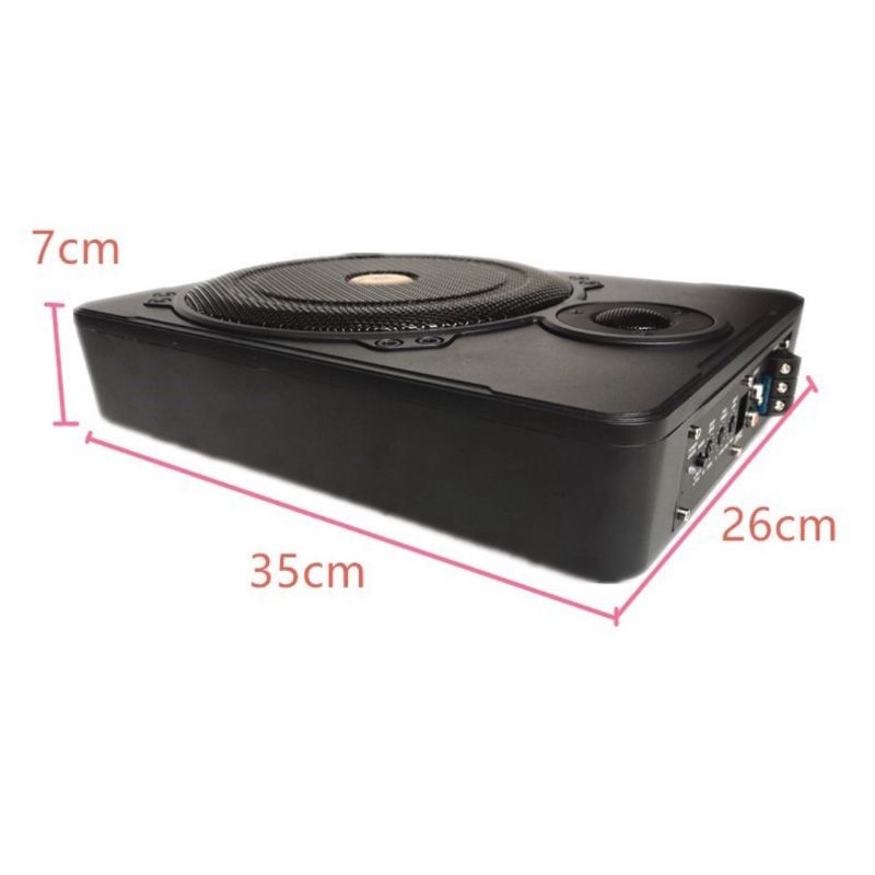 Loa sub siêu trầm Kejeys K1001, siêu mỏng gầm ghế, chất lượng âm thanh cực hay, tiếng bas cực kỳ uy lực chạy điện 12v.
