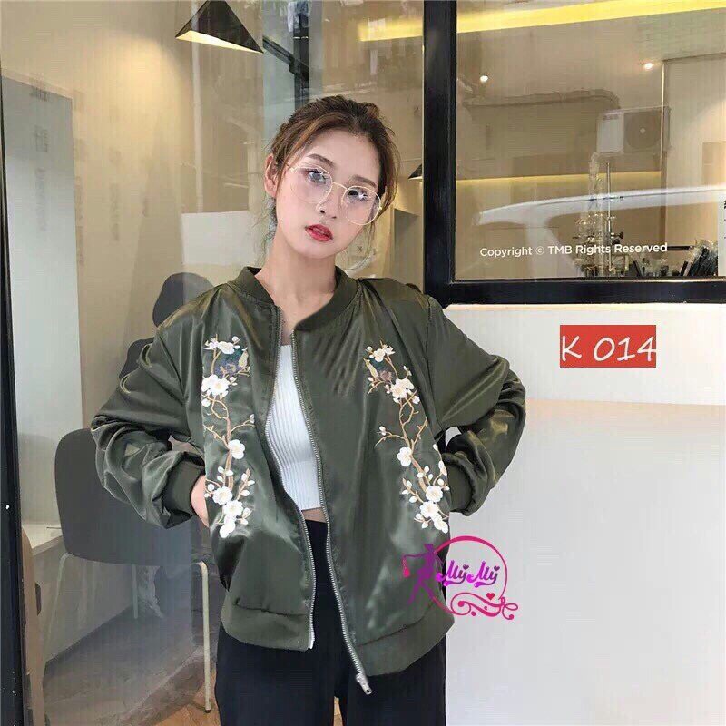 Áo khoác nữ đẹp dù thêu hoa chim dễ thương Áo khoát nữ đẹp | BigBuy360 - bigbuy360.vn