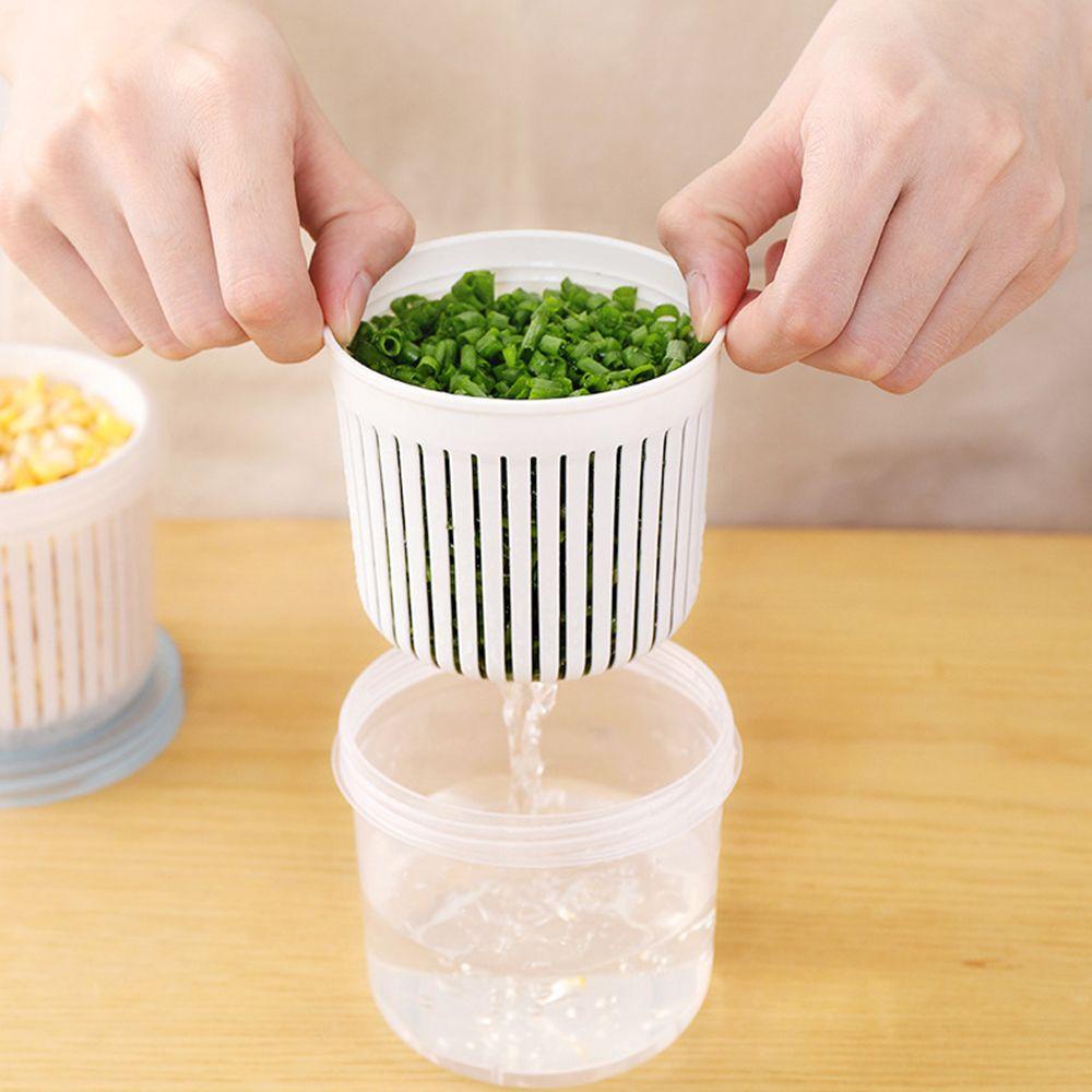 CONOPERY Hộp Đựng Rau Củ Quả Hai Lớp Kín Đáo Tiện Dụng