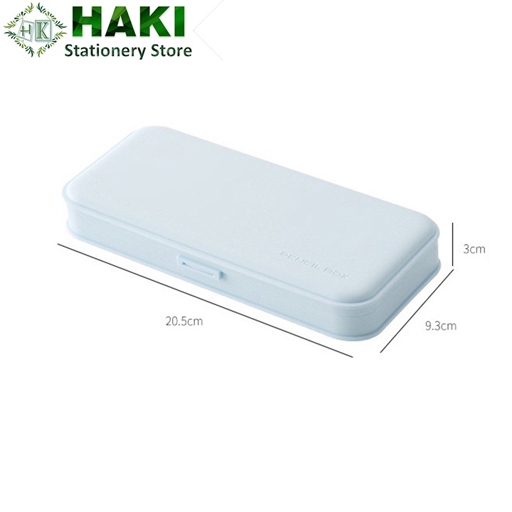 Hộp đựng bút hình bánh Macaron HAKI phong cách Muji đơn giản sức chứa lớn đồ dùng văn phòng phẩm TB10