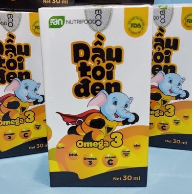 TINH DẦU TỎI ĐEN OMEGA 3 30ml - HỖ TRỢ TĂNG CƯỜNG ĐỀ KHÁNG BỔ SUNG OMEGA 3