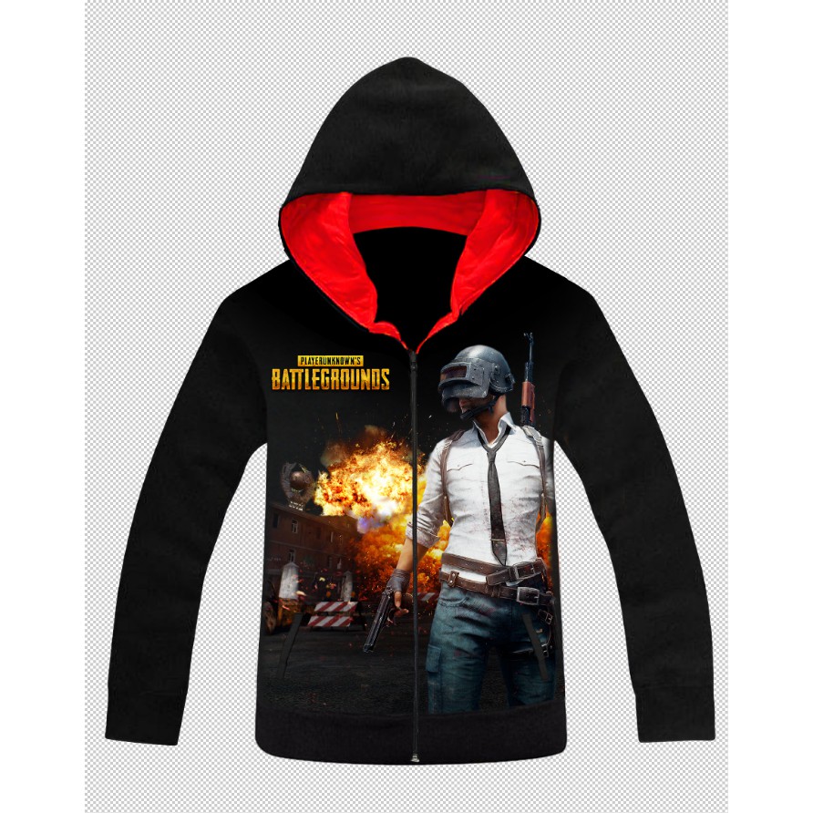 Áo khoác PUBG, áo khoác Game 3D Đen