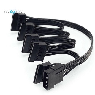 Dây cáp nguồn 4pin ide sang 5 cổng 4pin molex sang nhiều cổng sata 18awg cho ổ cứng hdd ssd pc
