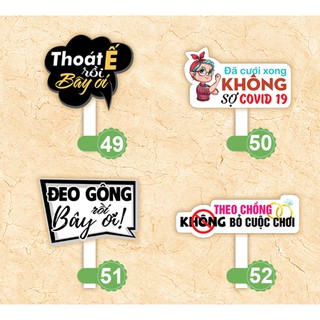 [Hashtag loại dày MS 41-60] Bảng hashtag chụp ảnh đám cưới
