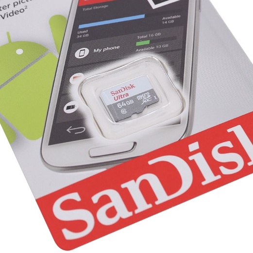 Thẻ nhớ SanDisk MicroSD 64 GB Class 10