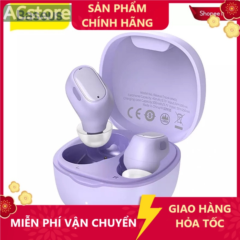 Tai Nghe Bluetooth 5.0 Baseus WM01 TWS Chống Ồn - Hshop365 ACSTORE