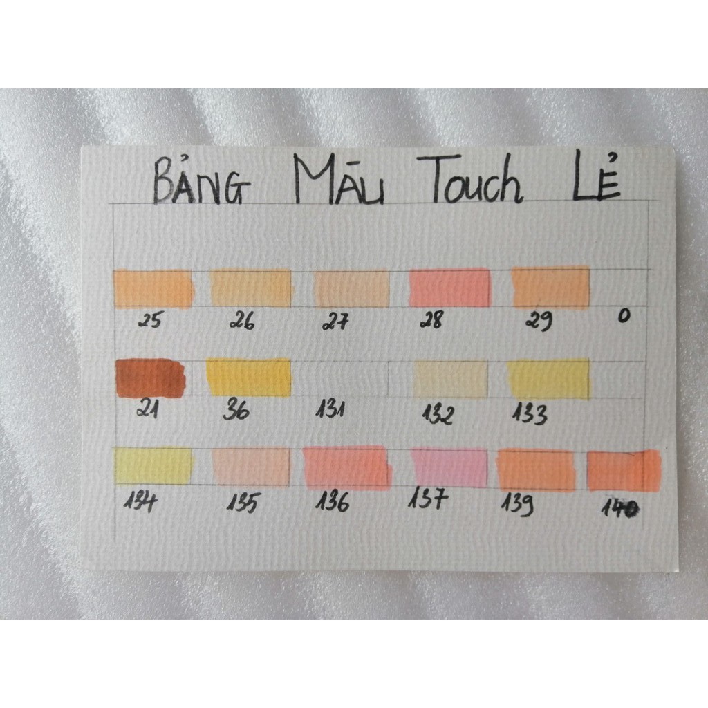 Set da TOUCHLIIT 6 (Bán lẻ)Bảng màu ảnh 2