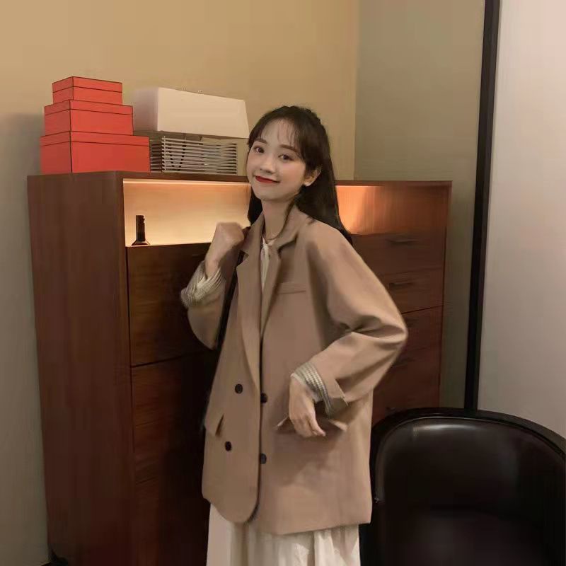 Set áo khoác vest và đầm tay dài thời trang thanh lịch cho nữ (Có bán lẻ)