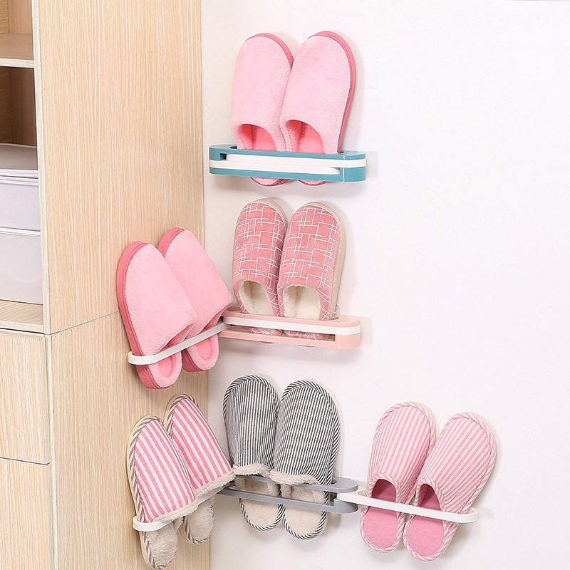 3 in 1 Gấp Gọn Tiện Dụng Giá Gắn Tường Treo Giày Dép Khăn đồ Dùng KỆ ĐỂ GIÀY DÉP THÔNG MINH