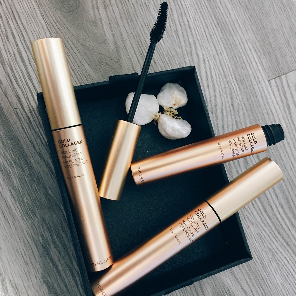 Mascara Làm Cong Và Dày Mi The Face Shop fmgt Gold Collagen Volume Mascara 12g