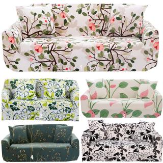 Ga trải ghế sofa 1/2/3/4 chỗ co giãn in hoa lá xinh đẹp