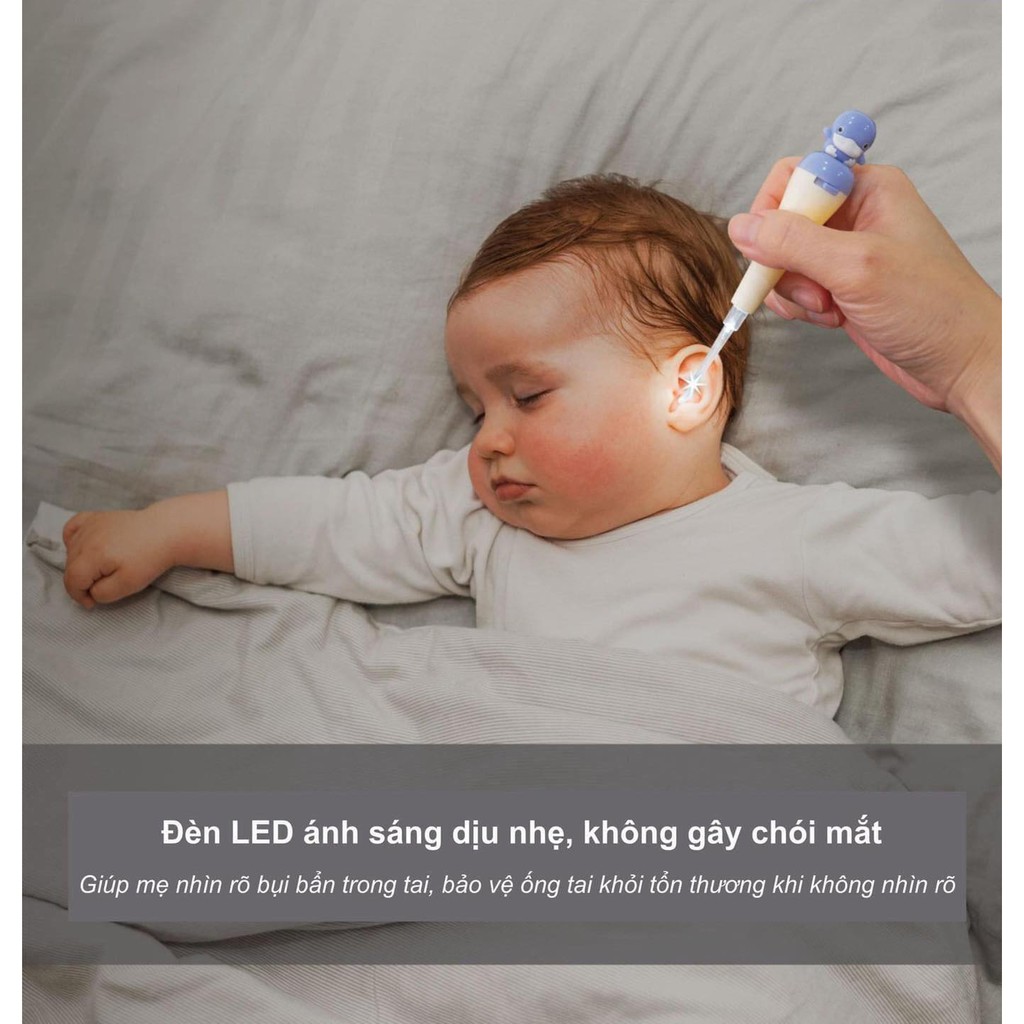 Lấy ráy tai có đèn cho bé