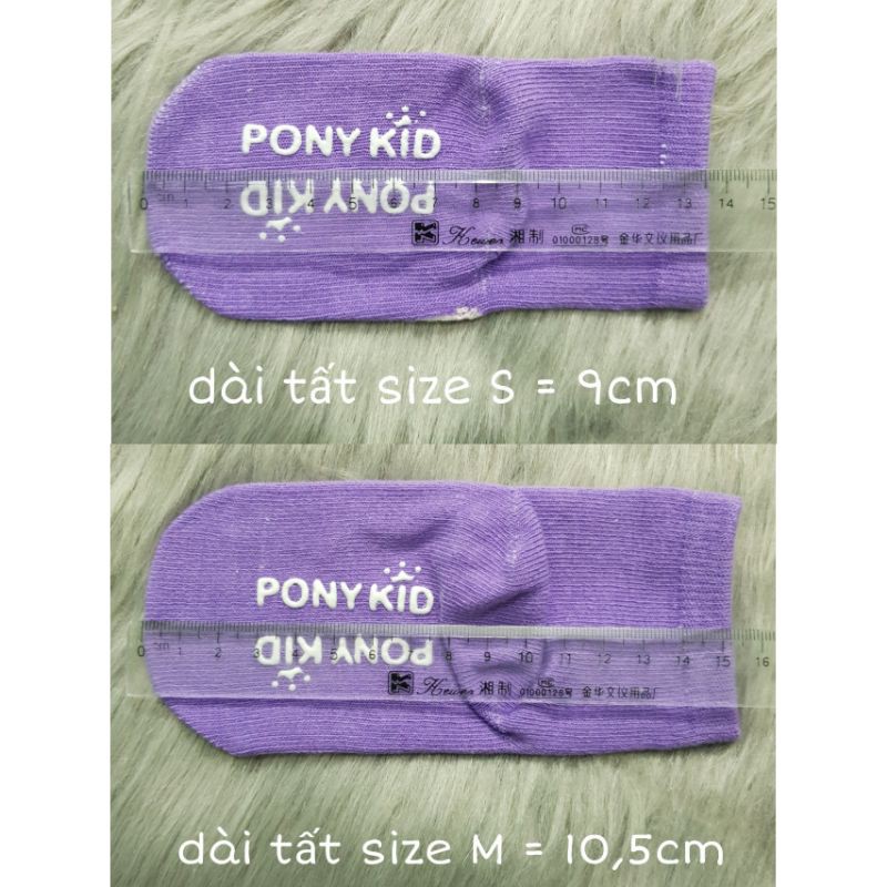 Set 3 Đôi Tất Trẻ Em Cao Cổ Pony Kid Chống Trượt  T1 • Choding Home