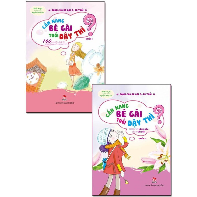 Sách - Cẩm nang bé gái tuổi dạy thì 2 cuốn