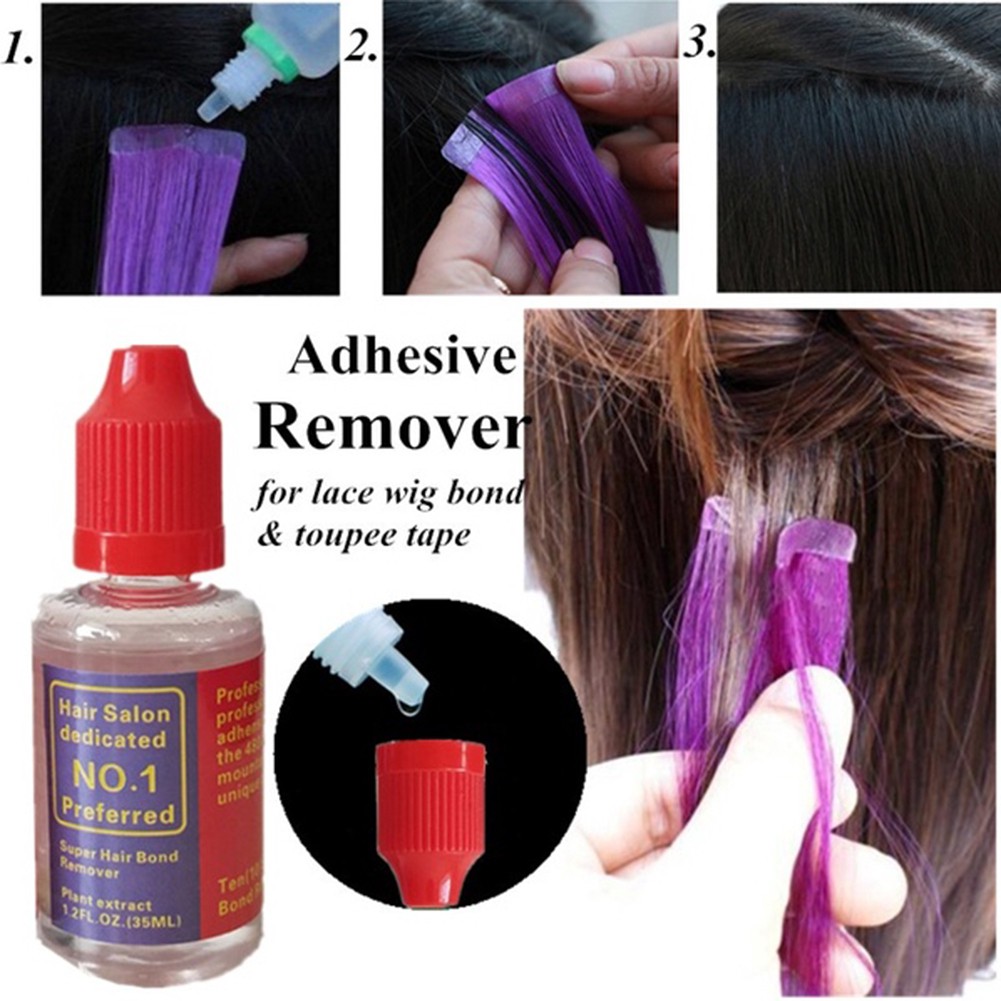 Professional Traceless Transparent Hair Extension Adhesive Remover Wig Bond Glue V08