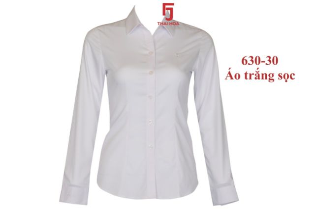 Áo Sơ Mi Thái Hòa màu trắng tinh khôi chất vải cực tốt | BigBuy360 - bigbuy360.vn