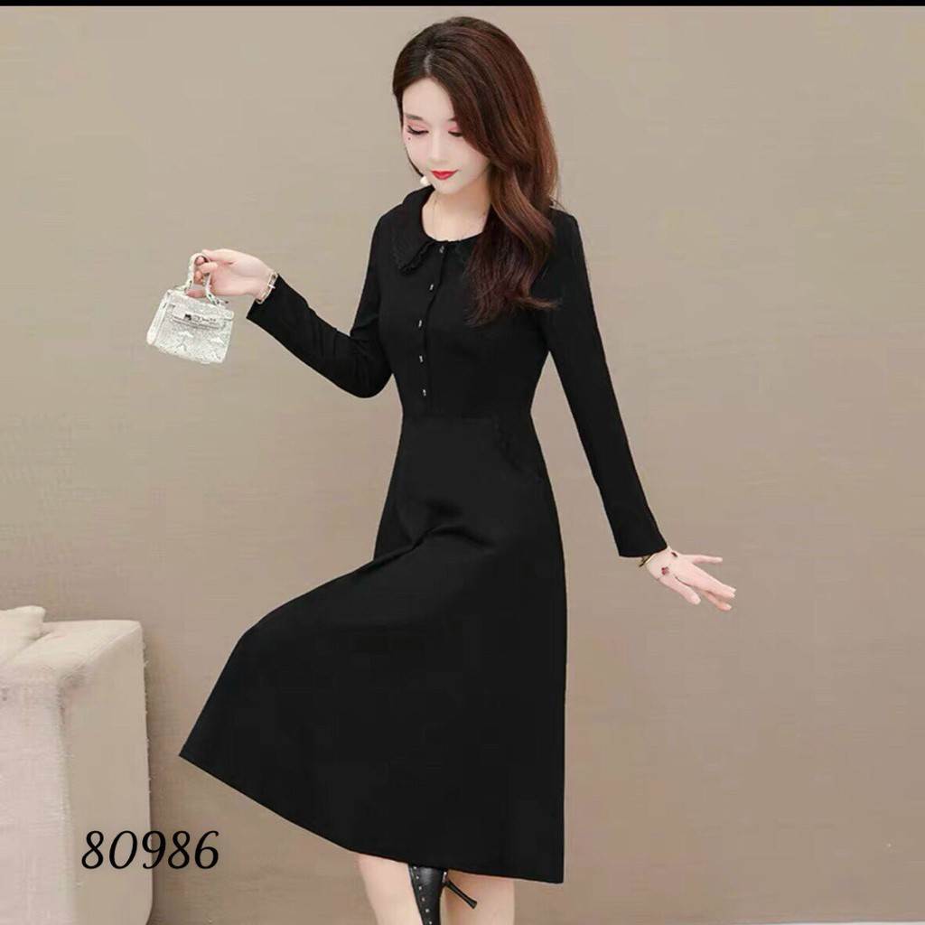 ĐẦM XÒE DỰ TIỆC CÓ NÚT CÚC CỰC XINH TÔN DÁNG THANH LỊCH CHO CHỊ EM