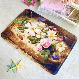 Thảm Lau Chân 3D Siêu Thấm (giao màu ngẫu nhiên)