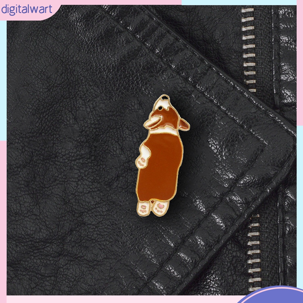 Ghim cài áo hình chú cún corgi dễ thương