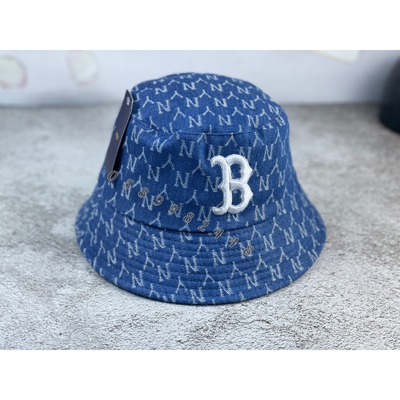 Mũ bucket tai bèo Jeans in hoa văn chữ B cực đẹp dày dặn nam nữ