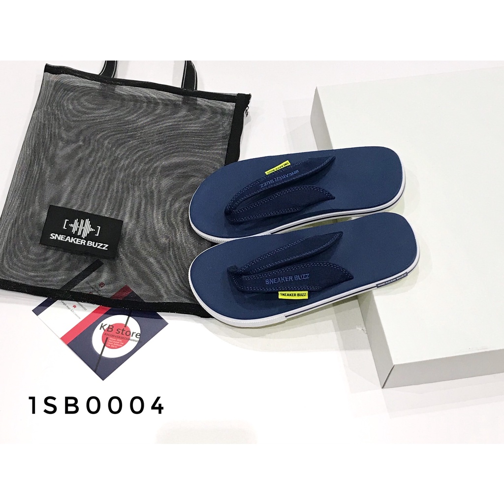 Dép Sneaker buzz xỏ ngón navy quai vải chính hãng 1SB0004