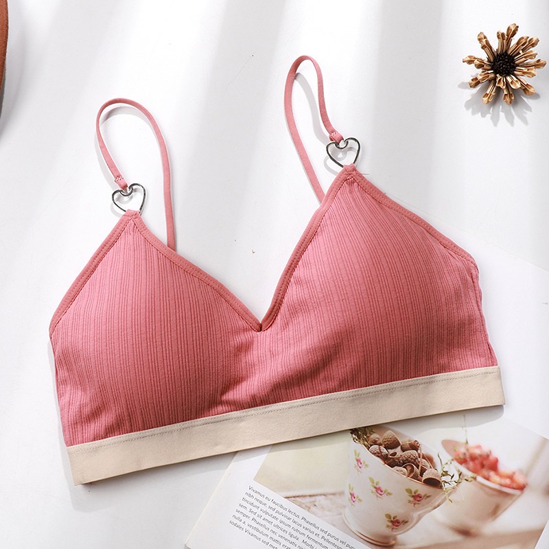 Áo ngực hai dây không đường may có miếng đệm mút thời trang