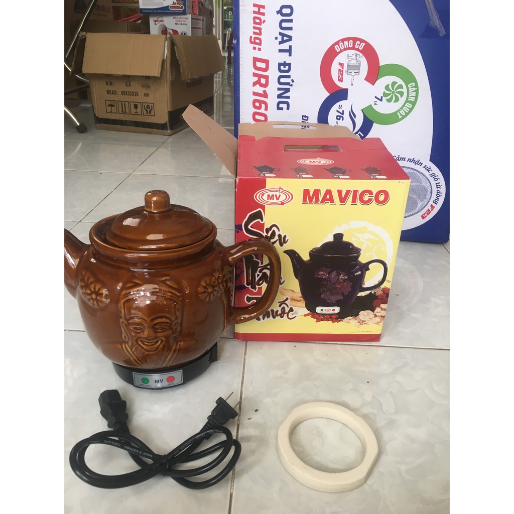 Ấm Siêu Sắc Thuốc Bắc 2.8L Kèm Vòng Sứ Cao Cấp