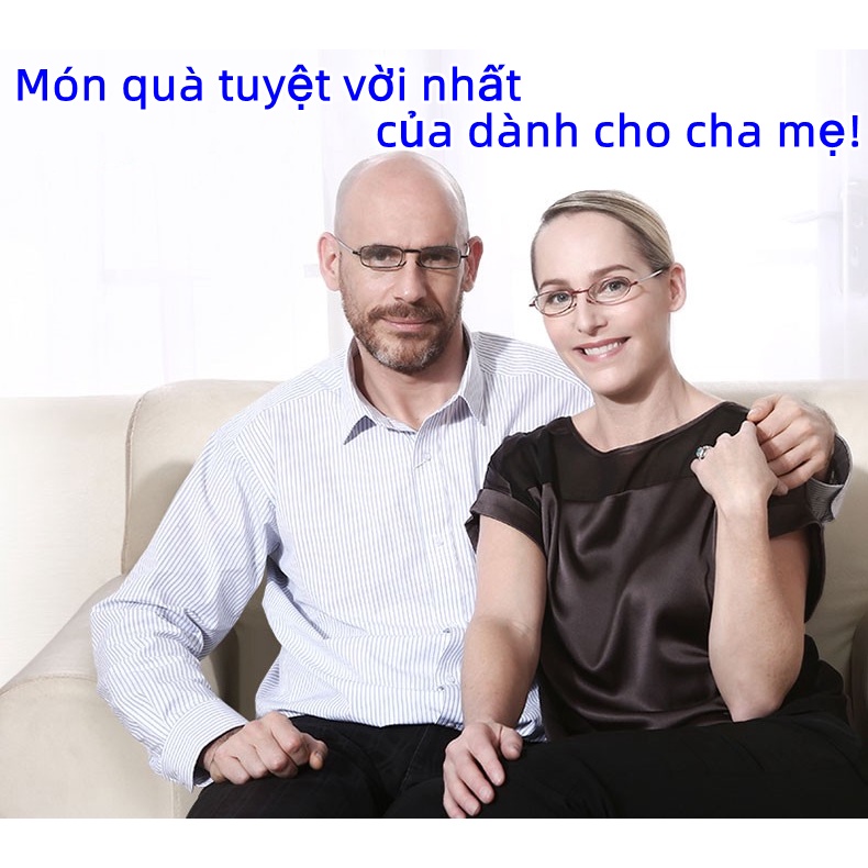COD】kính lão thị nước Đức nam và nữ,viễn thị có độ sẵn 0.5-6 độ,khung gấp gọn titanium ,tặng kèm hộp và khăn lau cao cấp