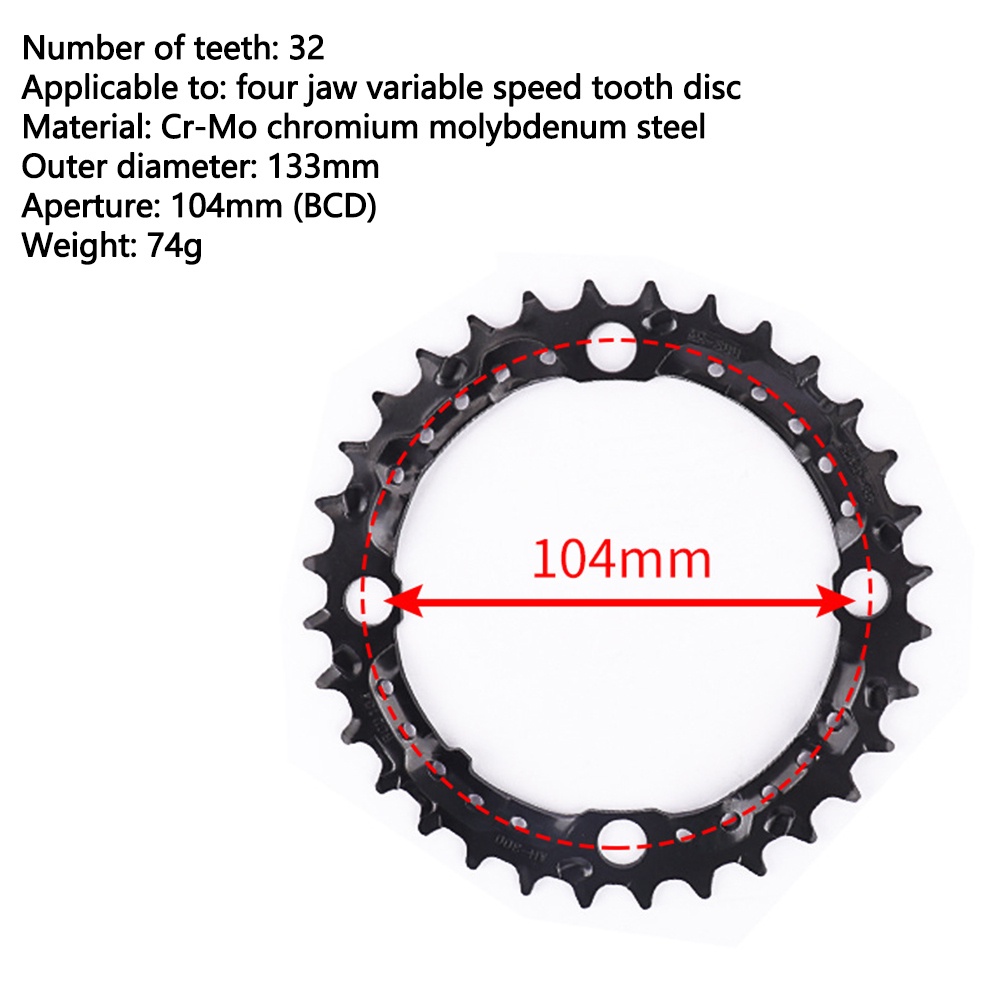 Đĩa Răng Xích 22T 32T 42T 44T Cho Xe Đạp Leo Núi Shimano