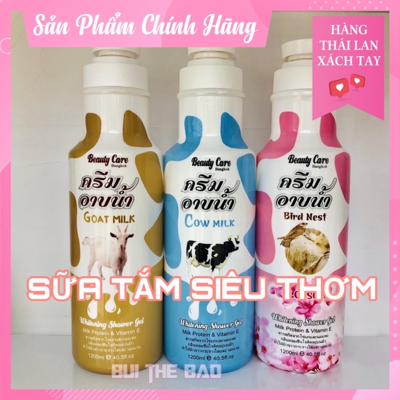 Sữa Tắm Trắng Da Beauty Care Thái Lan 🇹🇭 1200ml Bao Thơm, Mịn Da