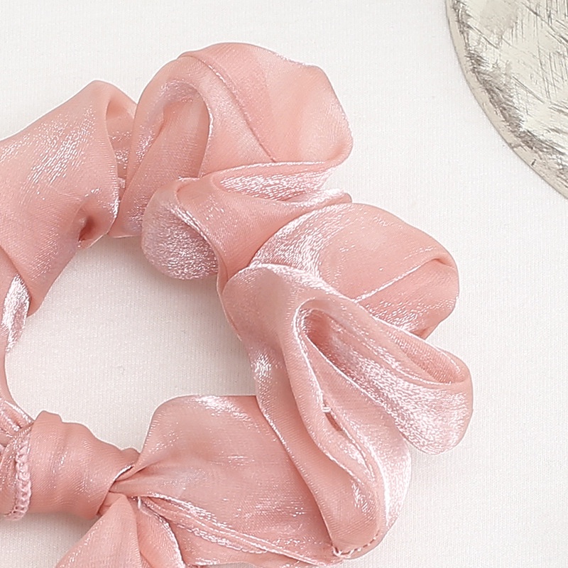 Dây buộc tóc Scrunchies Vintage voan nhũ sanh chảnh HD59