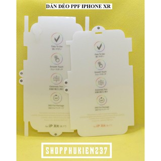 Dán Dẻo PPF Iphone Xr Miếng Dán PPF Mặt Trước , Mặt Sau Cao Cấp Có Viền