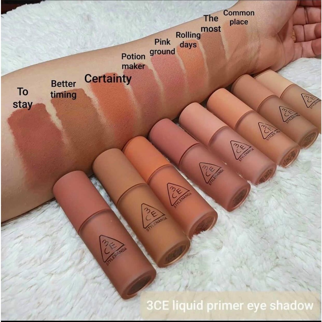 Phấn Mắt Dạng Kem 3CE Liquid Primer Eye Shadow ( có sẵn 8 màu)