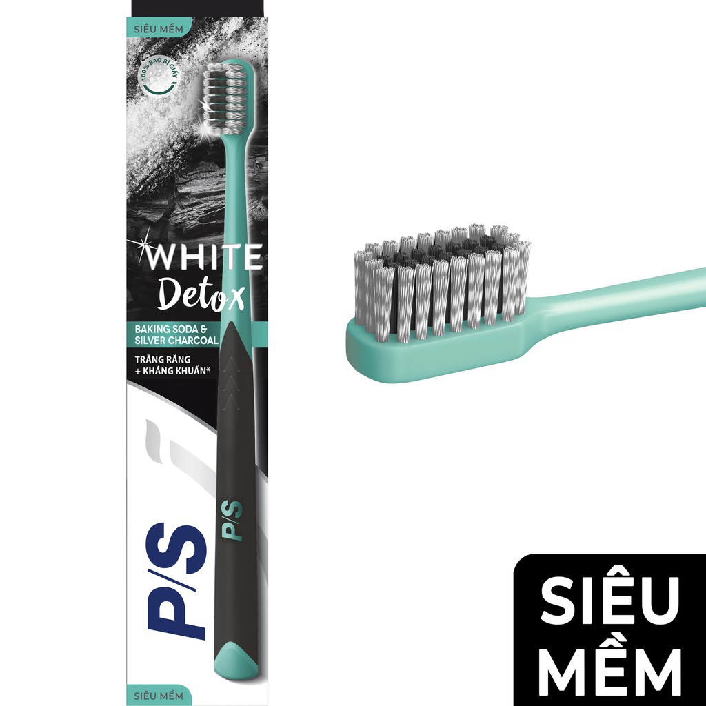 BÀN CHẢI ĐÁNH RĂNG P/S WHITE DETOX TRẮNG RĂNG KHÁNG KHUẨN