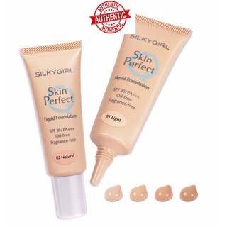 [Mã giảm giá tích lũy] Kem Nền Silkygirl Skin Perfect Liquid Foundation-[Cocolux]