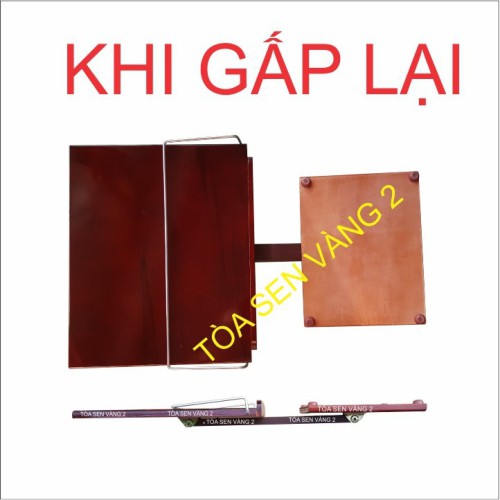 Bàn Đọc Kinh Sách - Mặt bàn trơn không in và có thanh kim loại kẹp trang sách | BigBuy360 - bigbuy360.vn