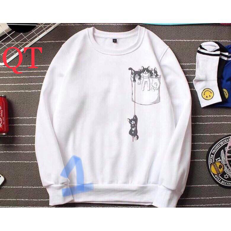 ÁO NỈ CỔ TRÒN NHIỀU HÌNH NGỘ NGHĨNH_AN011