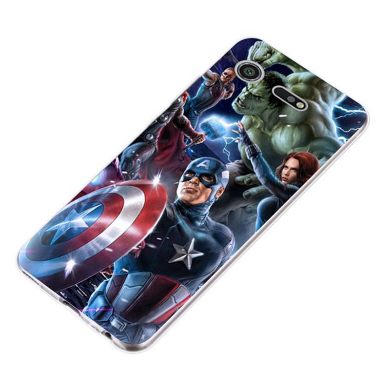 Sony Xperia Z3 Z5 XZ1 XZ2 XZ Premium XZ3 XZ4 Compact Avengers pattern-2 Soft Silicon Case Cover