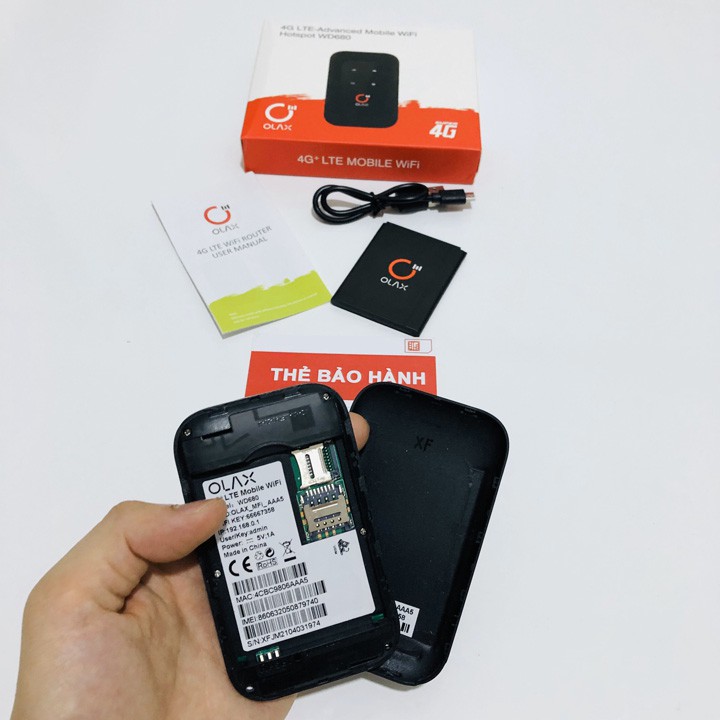 (Hàng Nguyên Hộp) Cục phát wifi 4G Olax Wd680 Đa Mạng - Phủ Sóng Cực Khỏe - Chất Lượng Cao - Xuất Nhật Bản | BigBuy360 - bigbuy360.vn