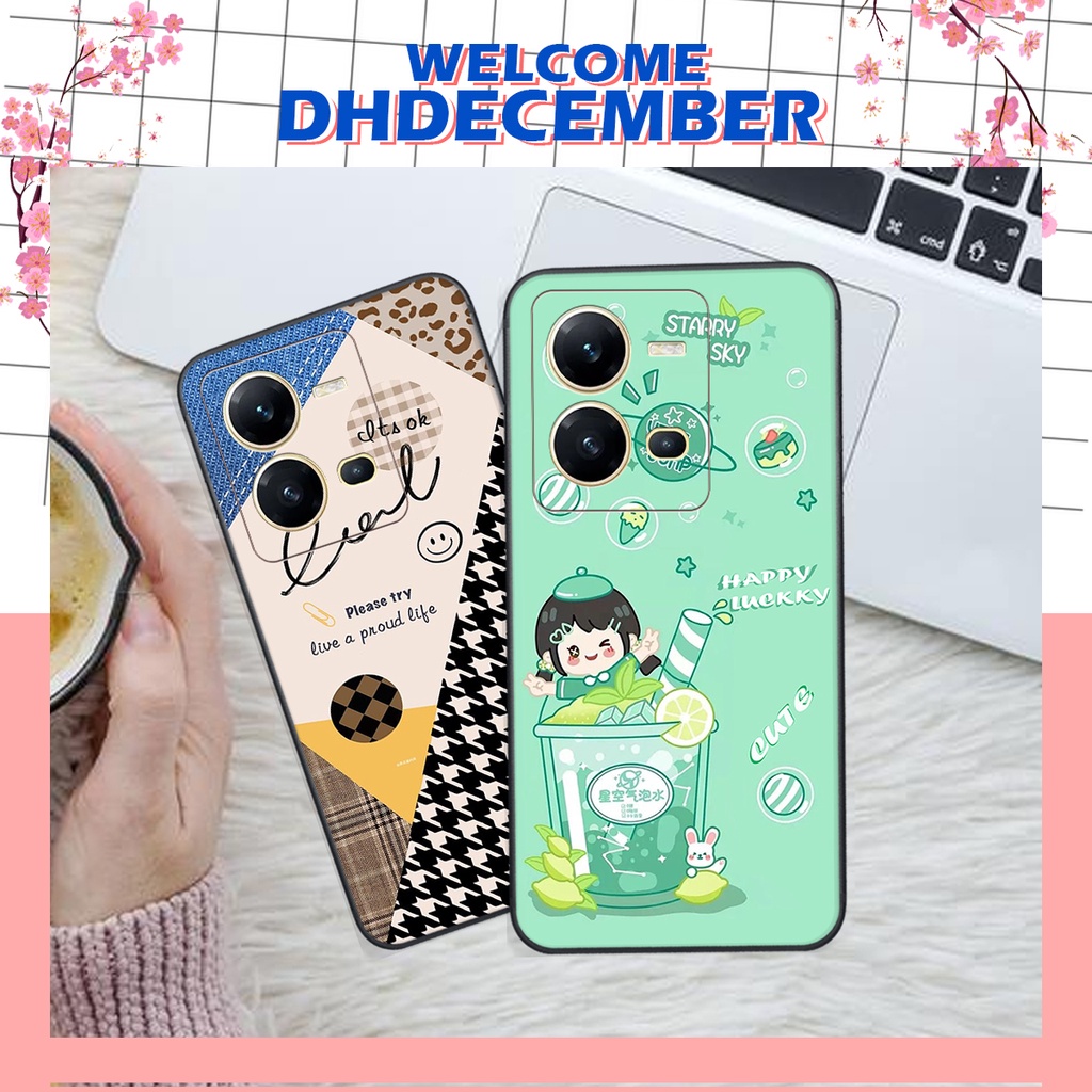 Ốp lưng Vivo V25E - V25 5G - BẢO VỆ CAMERA in hình nice ,good luck happy ốp xinh viền dẻo đẹp chất