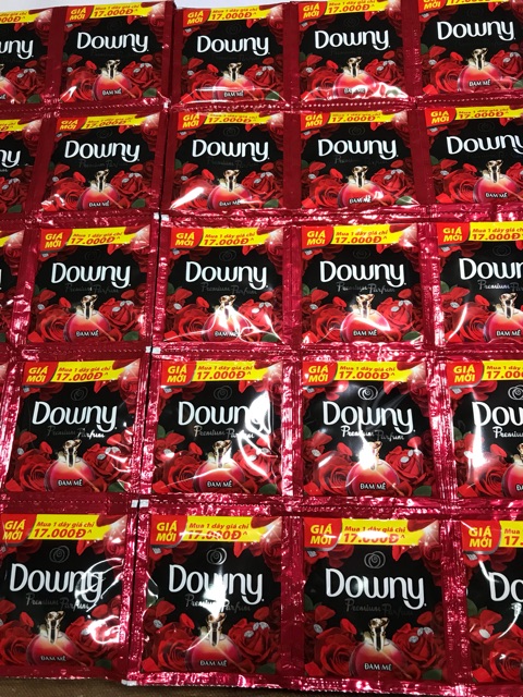 10 Gói Nước xả vải Downy Đam mê gói 18ml/ 1 gói