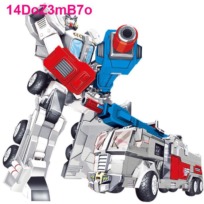 Đồ chơi Transformers Overlord Khủng long Optimus Prime Xe cứu hỏa Hornet Mô hình Autobot trẻ em <