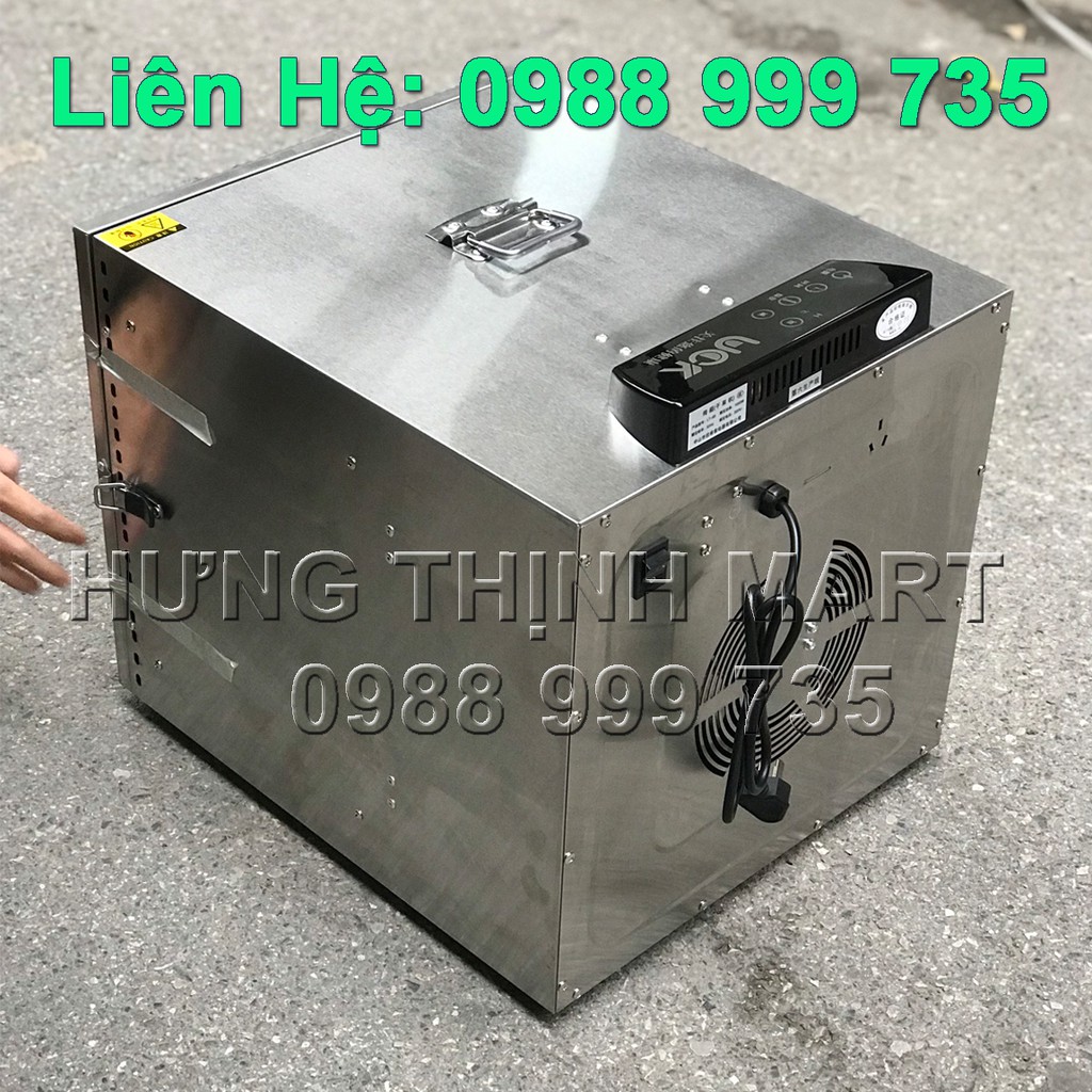 Tủ sấy thực phẩm, hoa quả, thức ăn siêu nhanh 10 khay INox giá rẻ