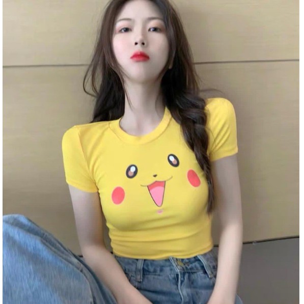 Áo croptop hoạt hình PKM A5093